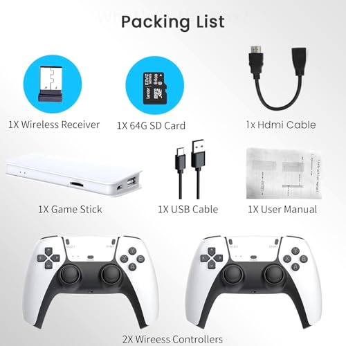Wireless Retro Game Console with 20000+ Games and 4K HDMI Output Z56410
