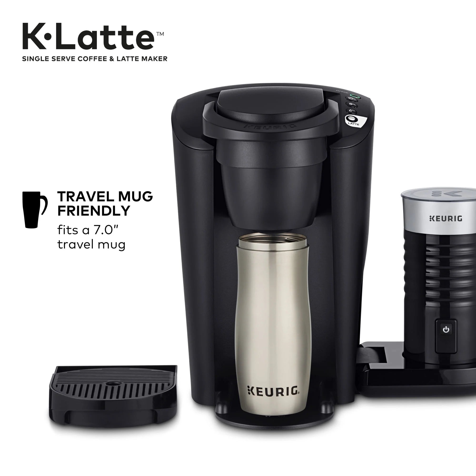 Black Single Serve Coffee and Latte Maker T15924