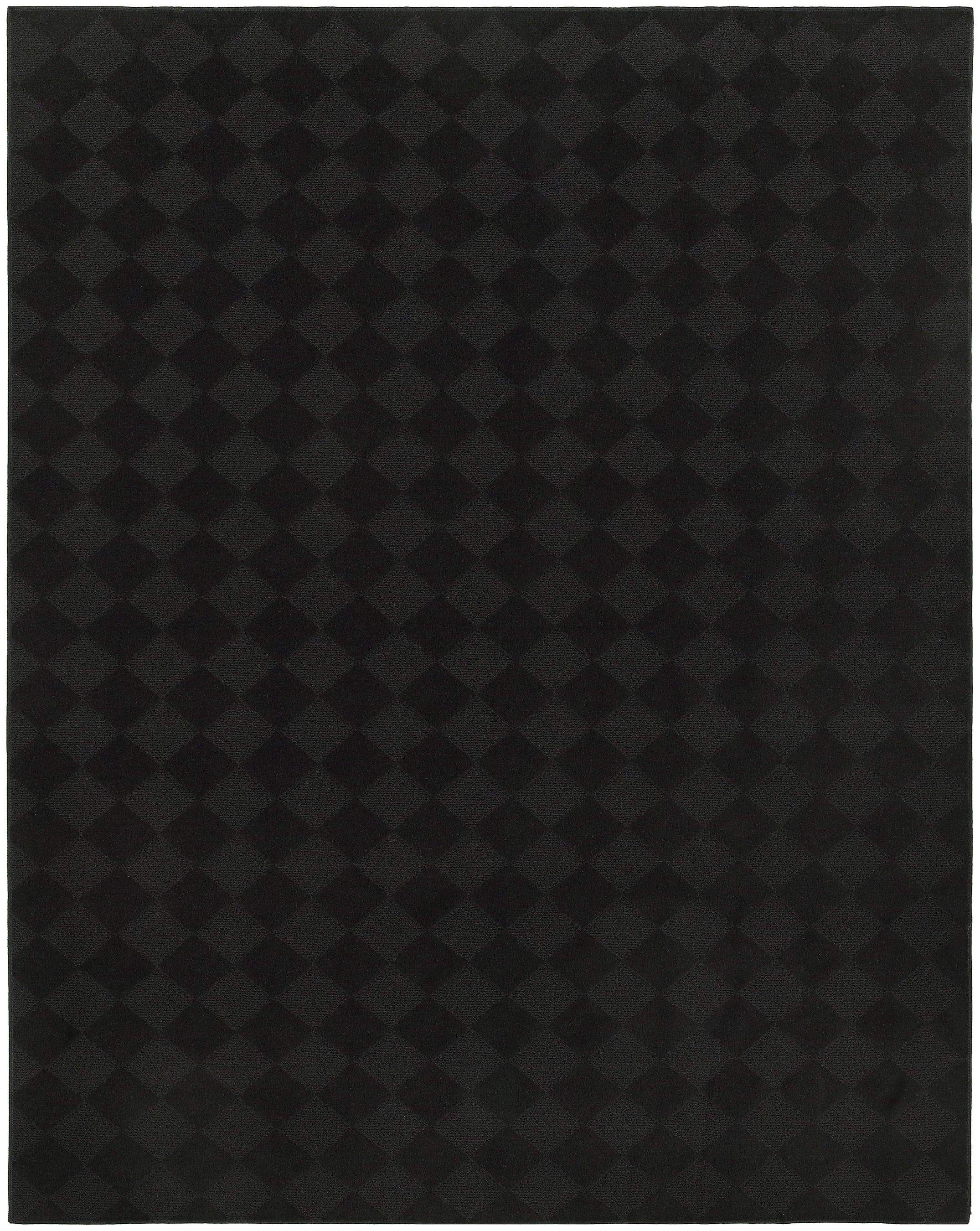 Black 7 ft. 6 in. x 9 ft. 6 in. Large Area Rug V287