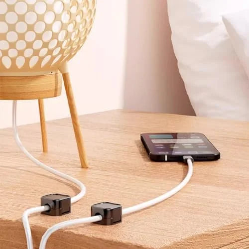 12 Pack Black Self Adhesive Magnetic Cable Clips Cord Organizer M99366