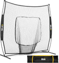 Portable Baseball and Softball Hitting Net, Black, 7 x 7 feet X308