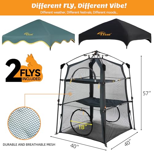 3 Tier Portable Cat Enclosure Tent Q874