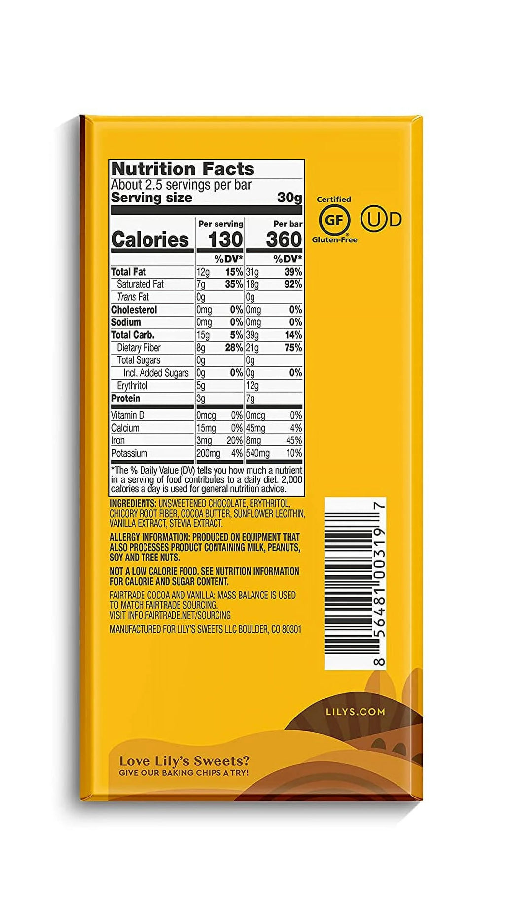 70% Dark Chocolate Bar Sampler, 2.8 ounce 4-Pack B6785