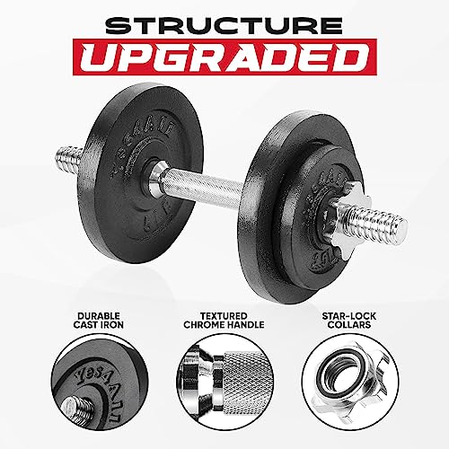 Adjustable Dumbbell Set with Weight Plates A9120