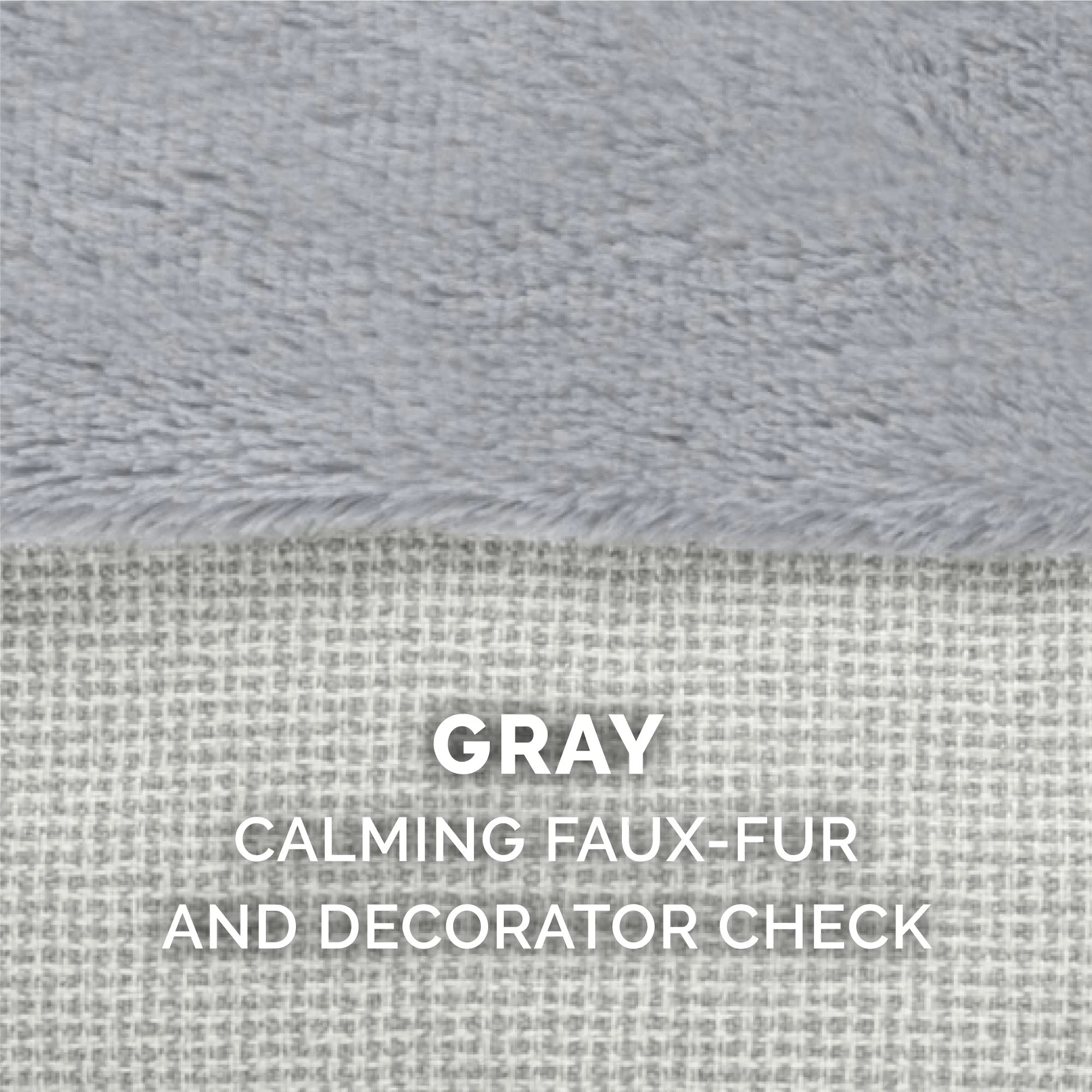 Large Plush Orthopedic Dog Bed, Gray M379