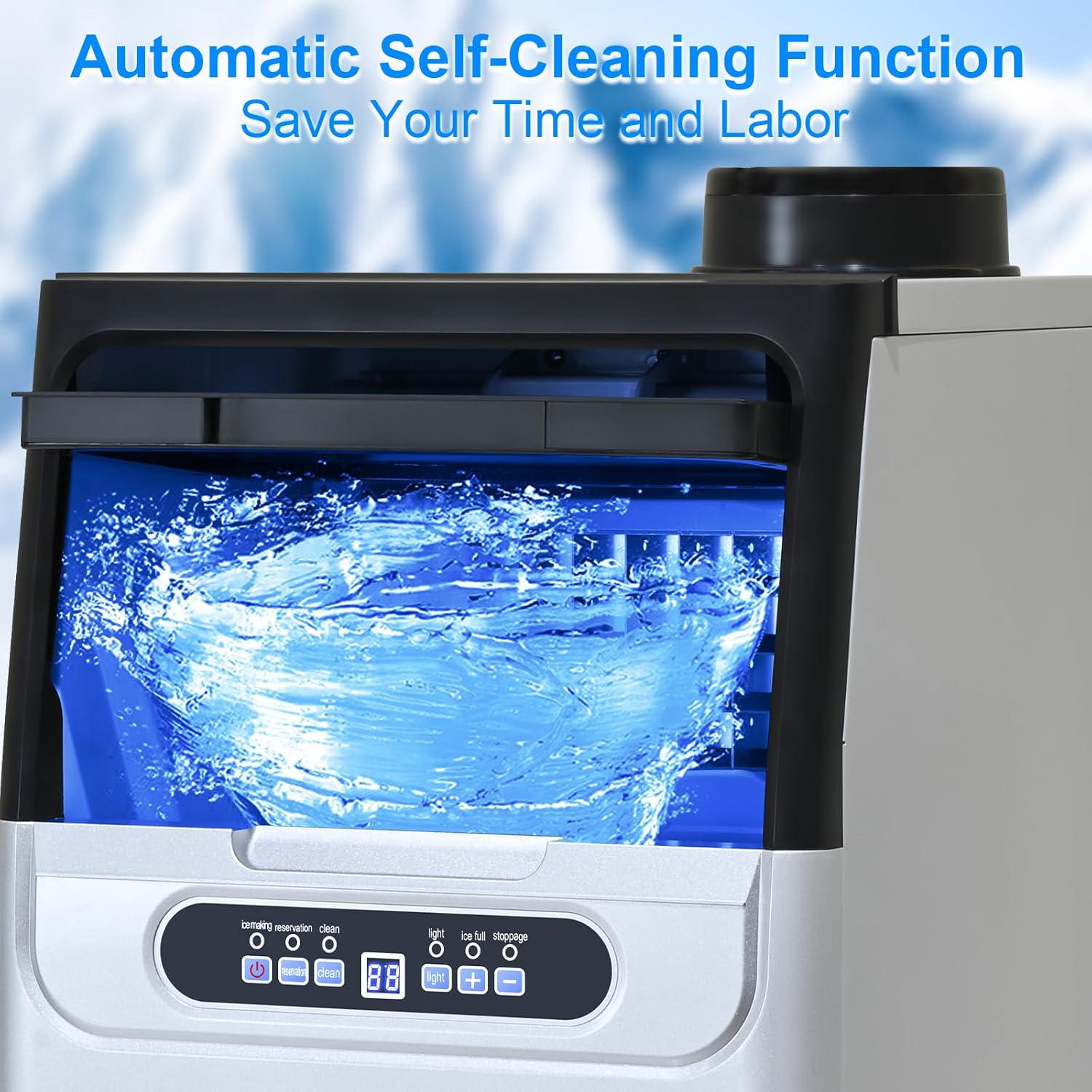 100Lbs/24H Ice Maker Machine with 20lbs Storage A529