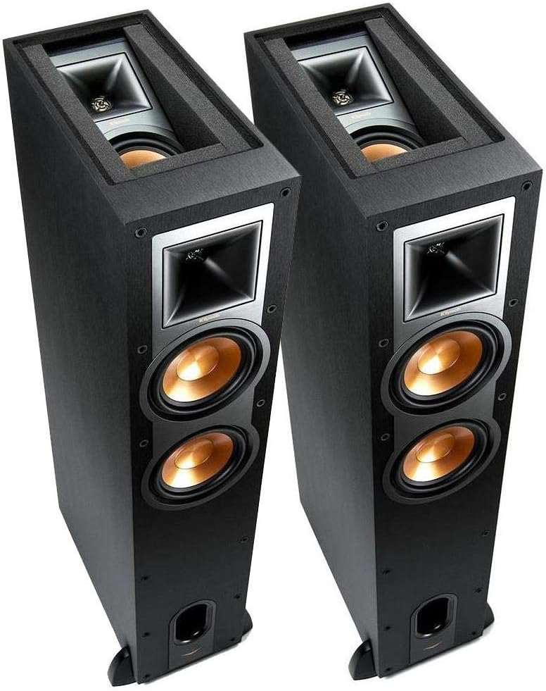 Black Floorstanding Speakers, Pair G51507