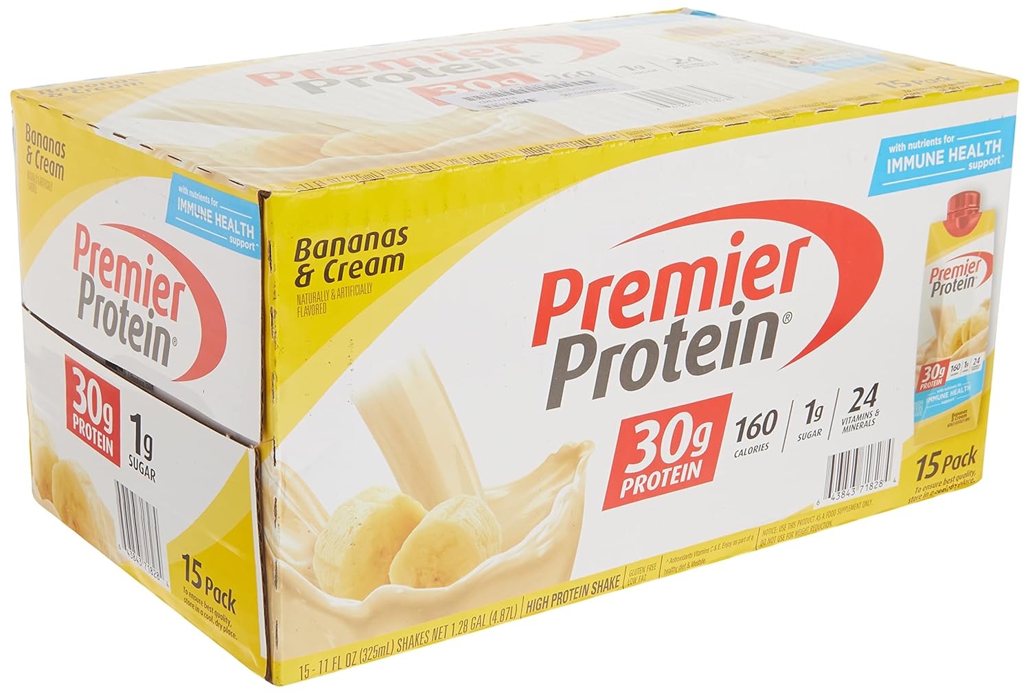 Premier Bananas & Cream High Protein Shake (15 X 11 Fl Ounce) D31163