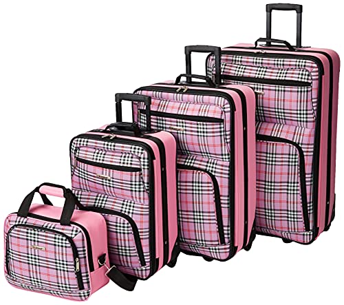 Charcoal 2-Piece Expandable Softside Upright Luggage Set V86256