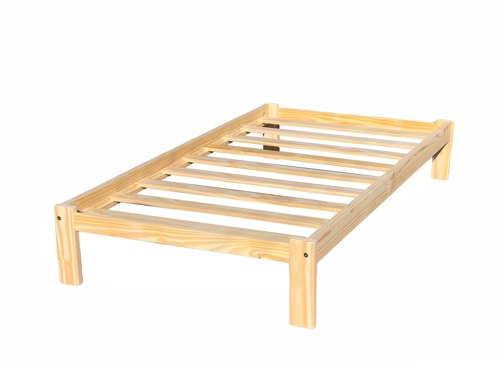 Twin Size Solid Pine Wood Platform Bed C852
