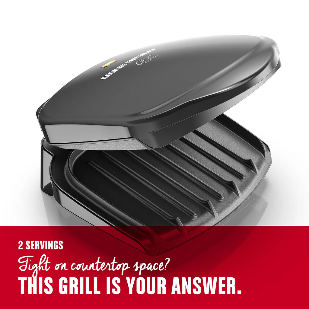 Black 2-Serving Electric Indoor Grill and Panini Press A770
