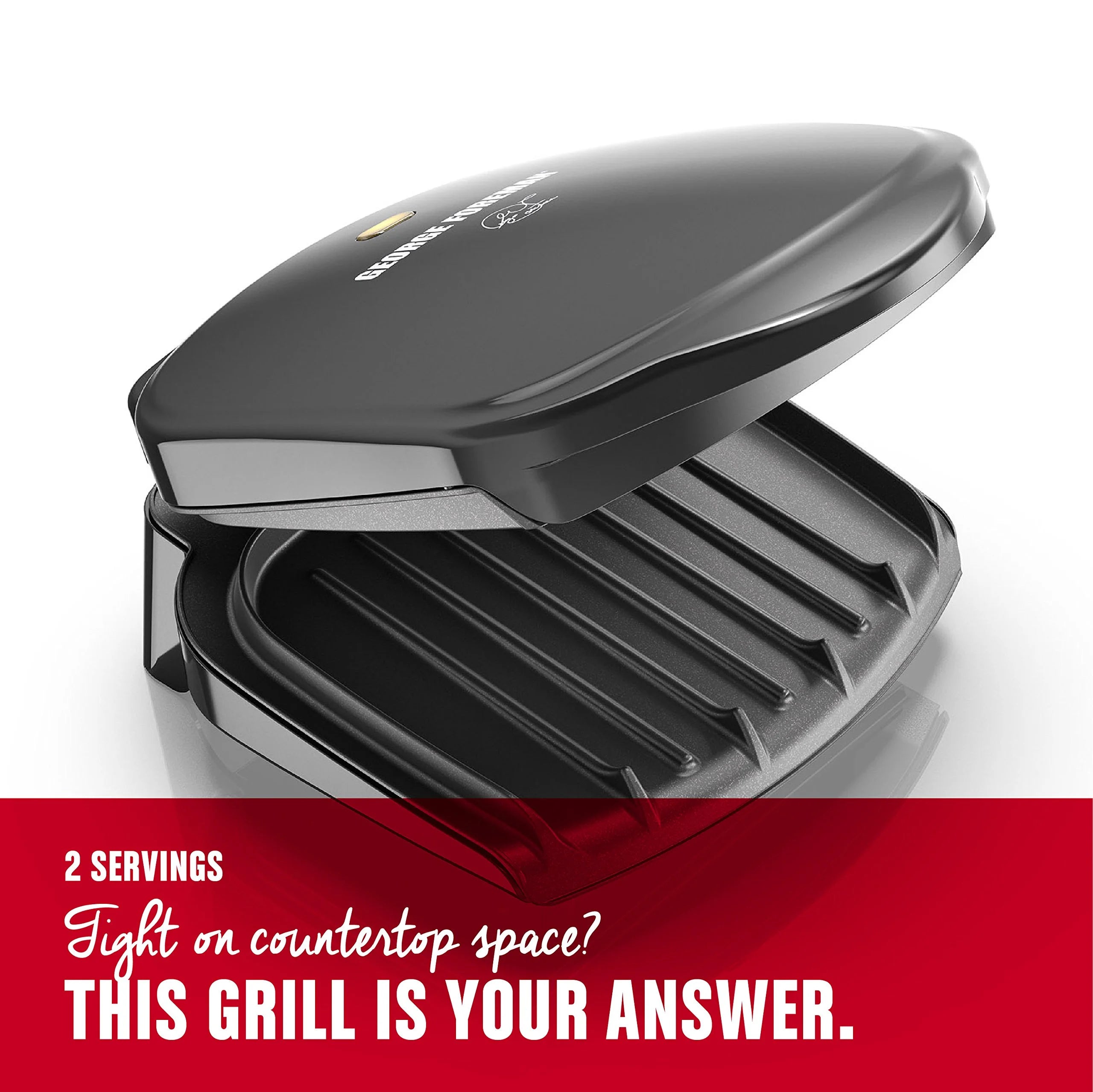 Black 2-Serving Electric Indoor Grill and Panini Press A770