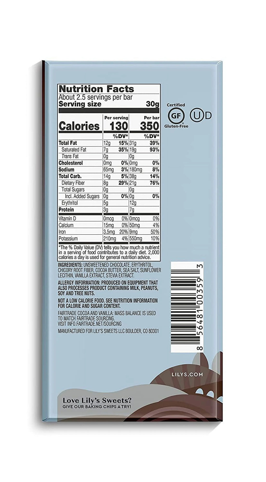 70% Dark Chocolate Bar Sampler, 2.8 ounce 4-Pack B6785