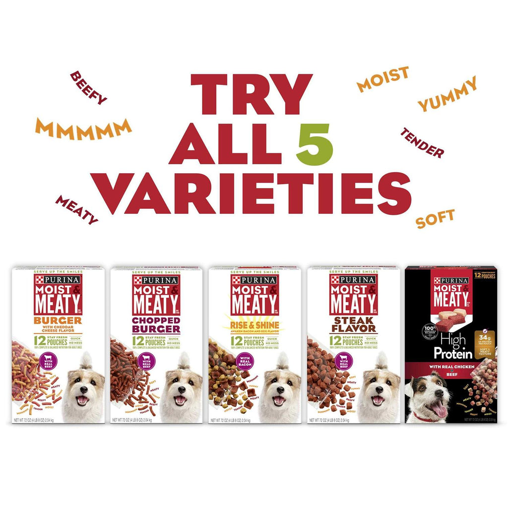 Moist & Meaty Steak Flavor Dry Dog Food S64326