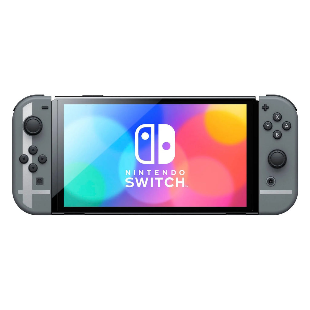 Gray Console OLED Bundle with Super Smash Bros. Ultimate, Triangle Strategy, Wireless Pro Controller and Accessories E579600