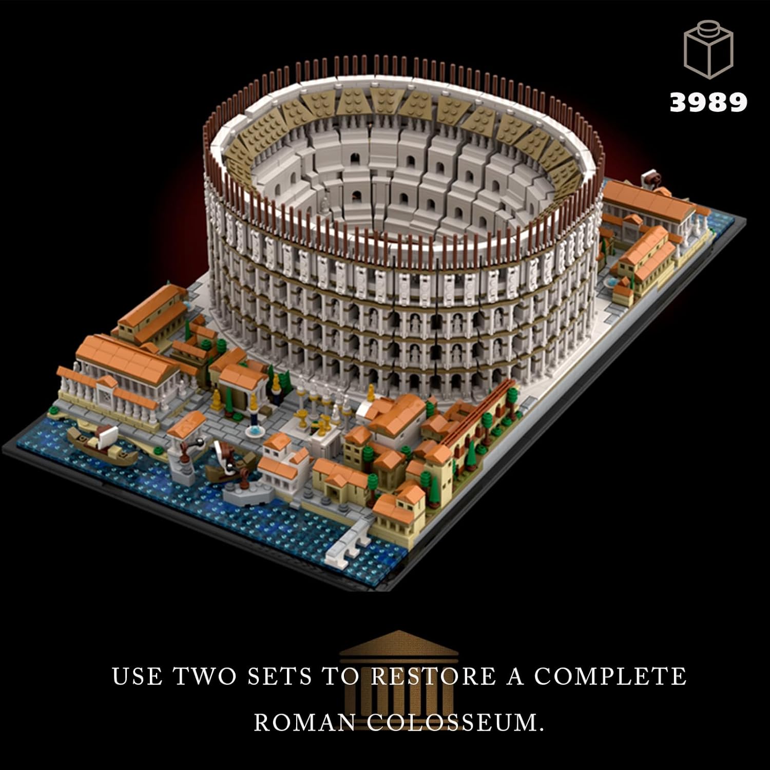Roman Colosseum Building Set, 3989 Pieces U12357