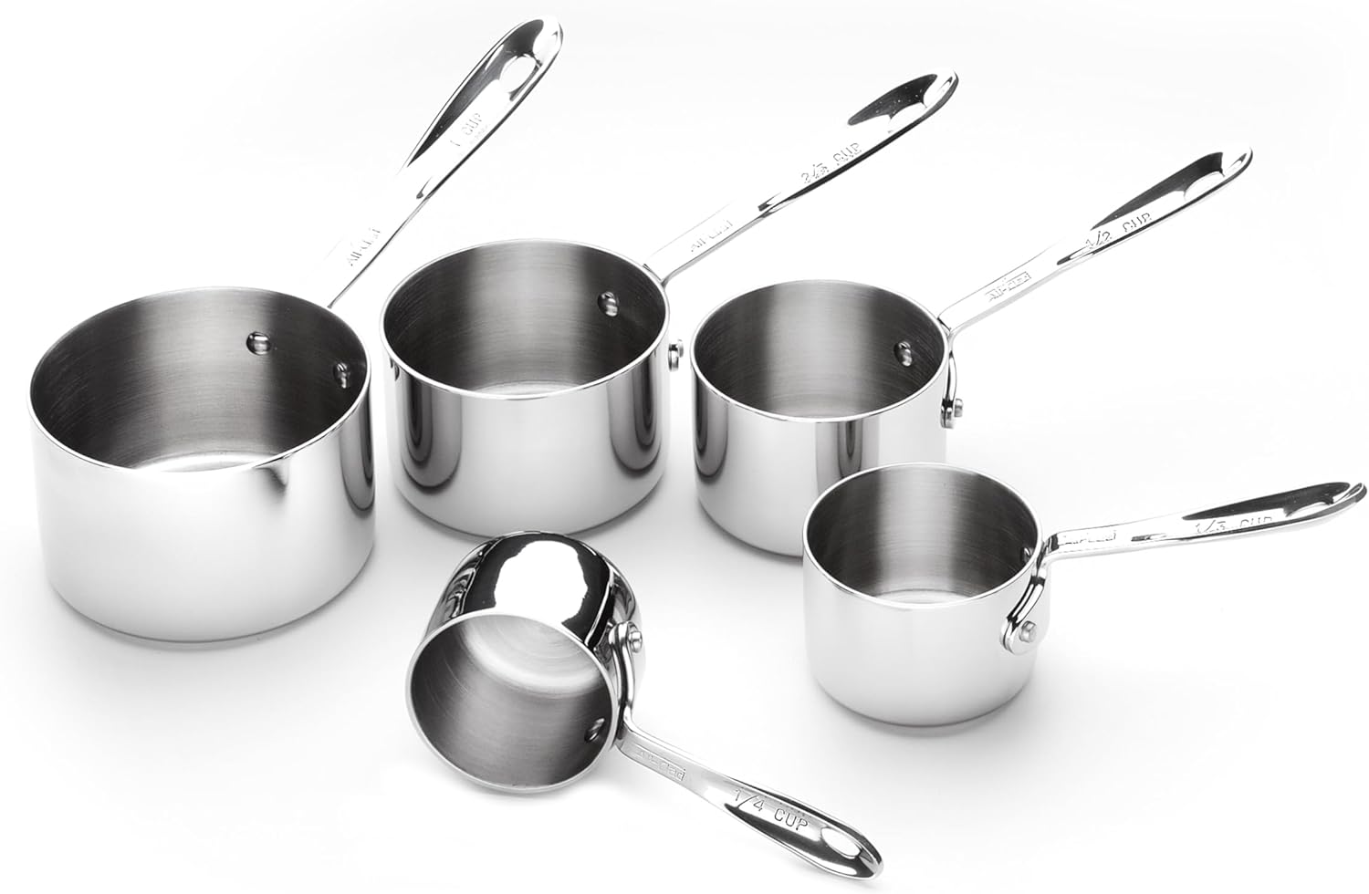 5 Piece Stainless Steel Measuring Cup Set Q6510