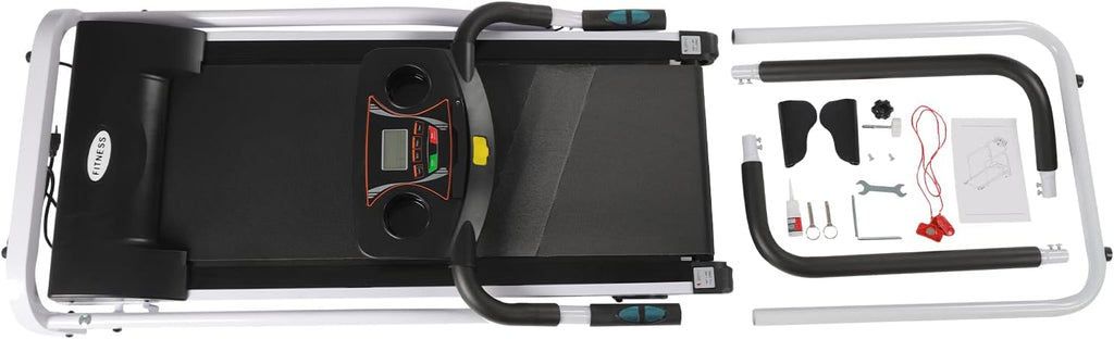 Foldable Walking Treadmill with LCD Display, 220 lbs Capacity R90035