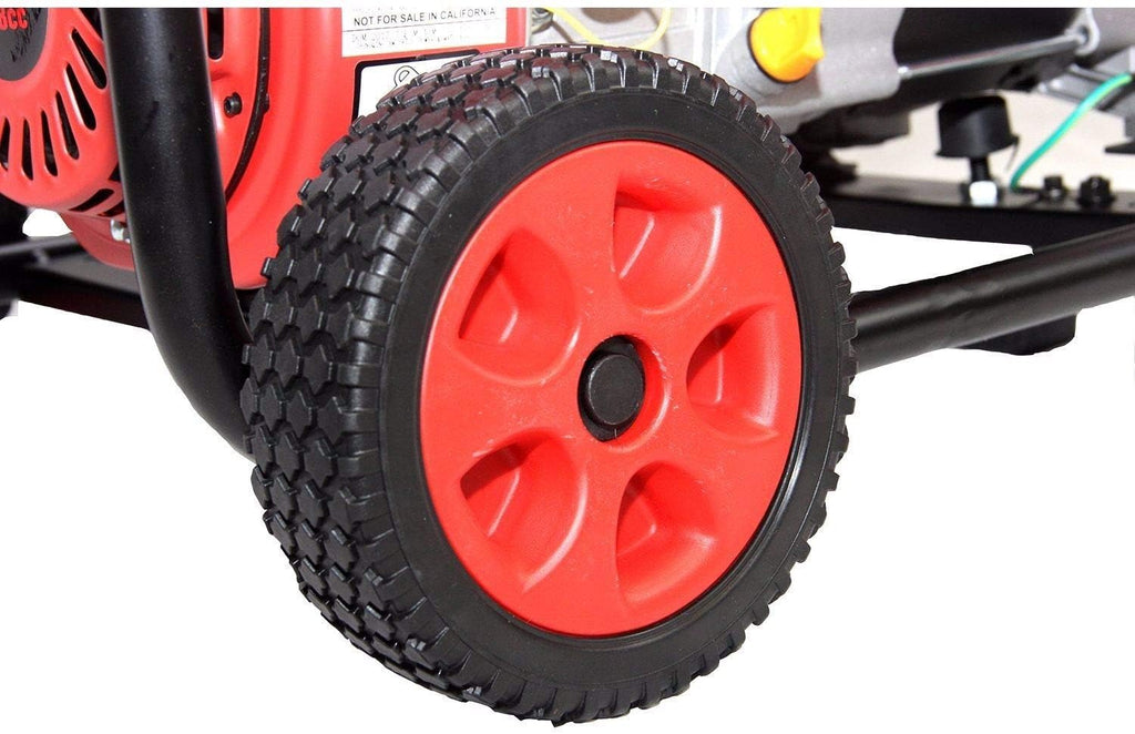 Red 4000 Watt Gasoline Powered Manual Start Generator V5470