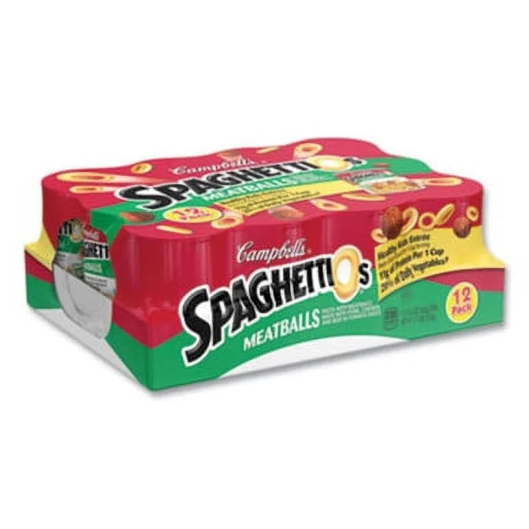 15.6 Oz Canned Pasta with Meatballs, 12 Pack R244