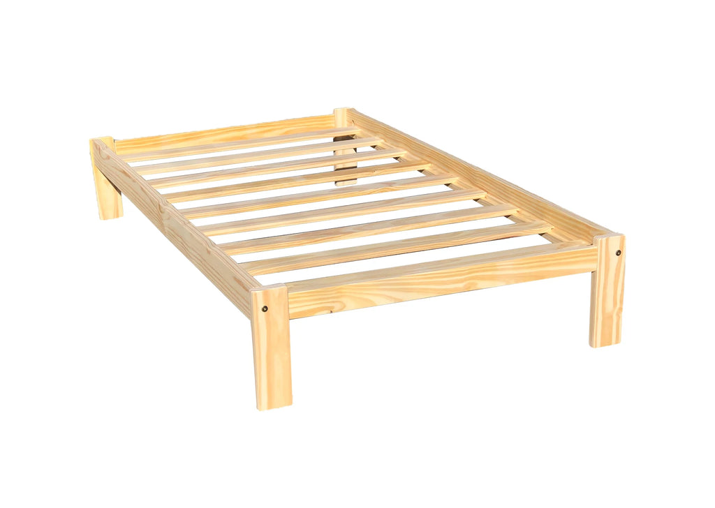 Twin Size Solid Pine Wood Platform Bed C852