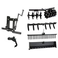 Impact Implements New Soil Kit for ATV, UTV & Tractors includes Hydraulic 1-Point Lift, Cultivator, Disc Plow, Middle Buster T501312