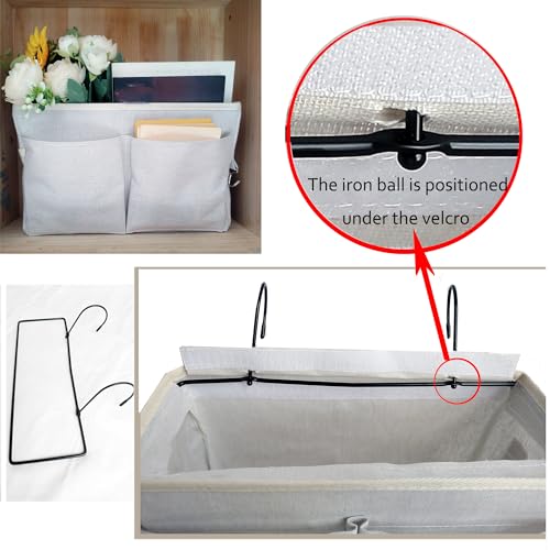 Grey Bedside Hanging Storage Organizer I28427