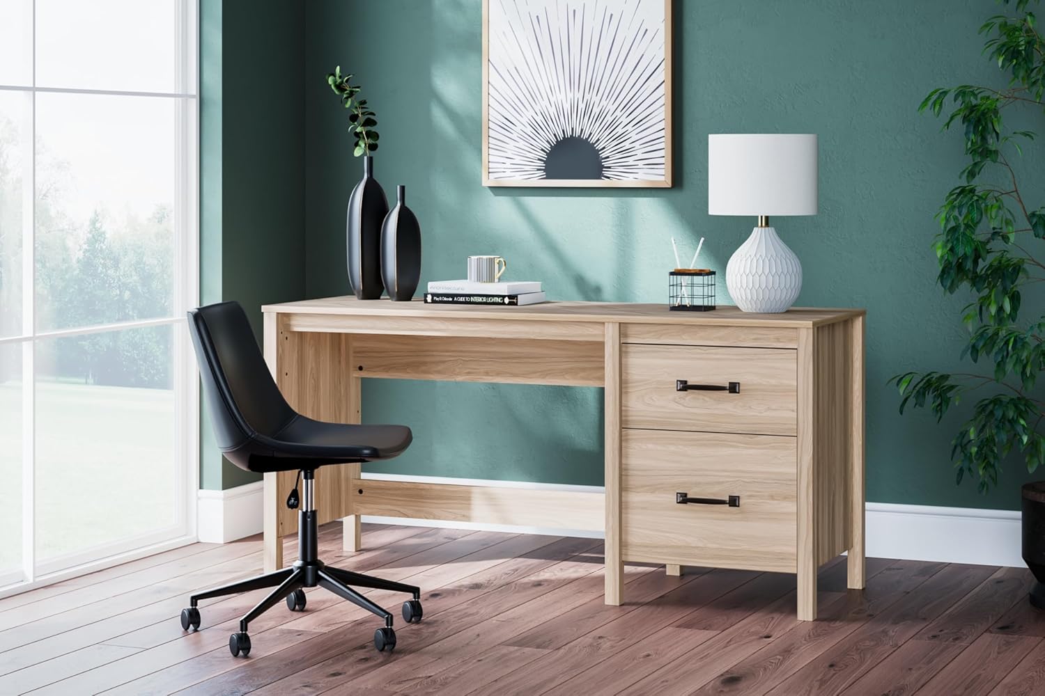 Light Brown Home Office Desk P9061