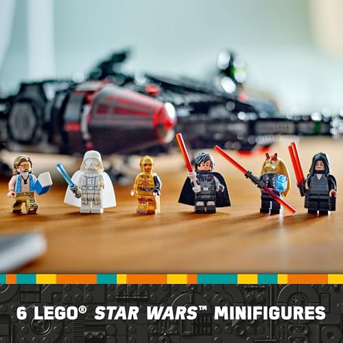 LEGO Star Wars The Dark Falcon Buildable Starship Toy Vehicle Set with 6 Minifigures Y989215