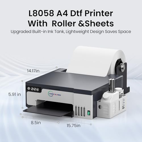 A4 DTF Printer with White Ink Mixing System and Roll Feeder W911675