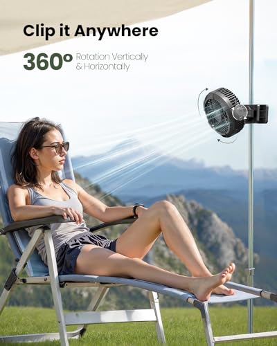 Camping Fan with LED Lights D77326
