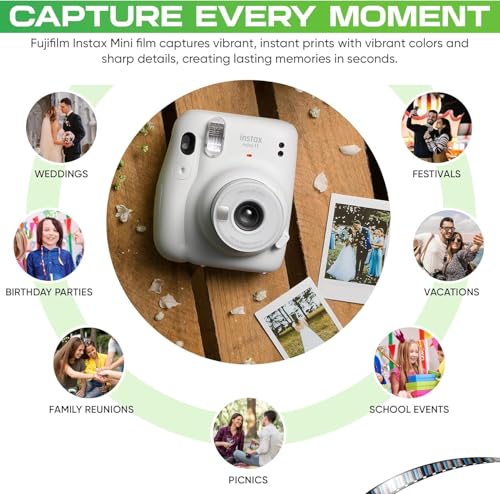 INSTAX Mini Instant Film 2 Pack = 20 Sheets (White) A677