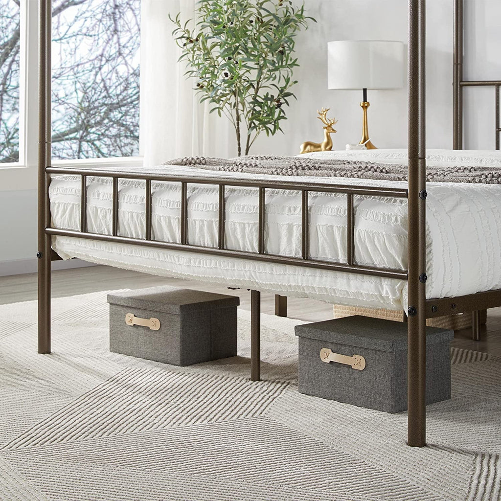 Queen Bronze Metal Canopy Bed Frame N6367