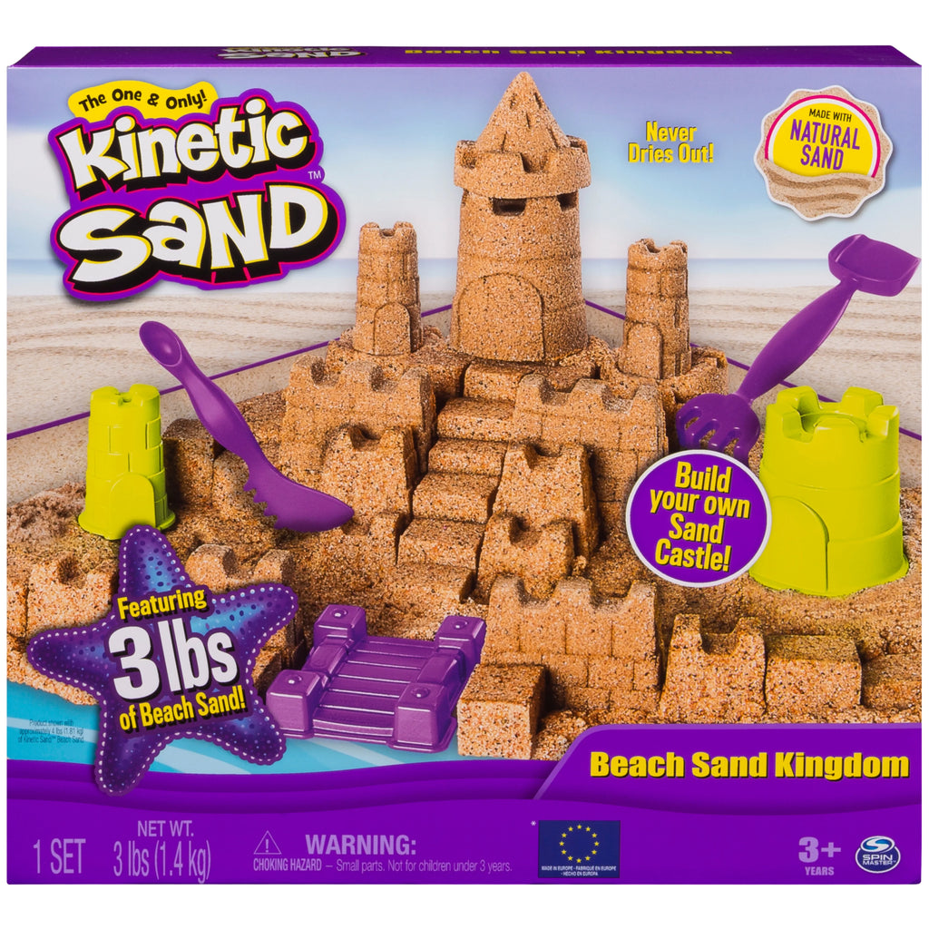 3lbs Beach Sand Playset with Molds and Tools Y896