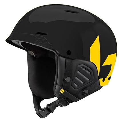 Shiny Black and Yellow Snow Helmet B740350