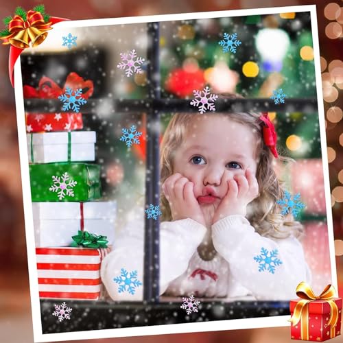 1600 Pieces 3 Size White Snowflake Confetti H5115