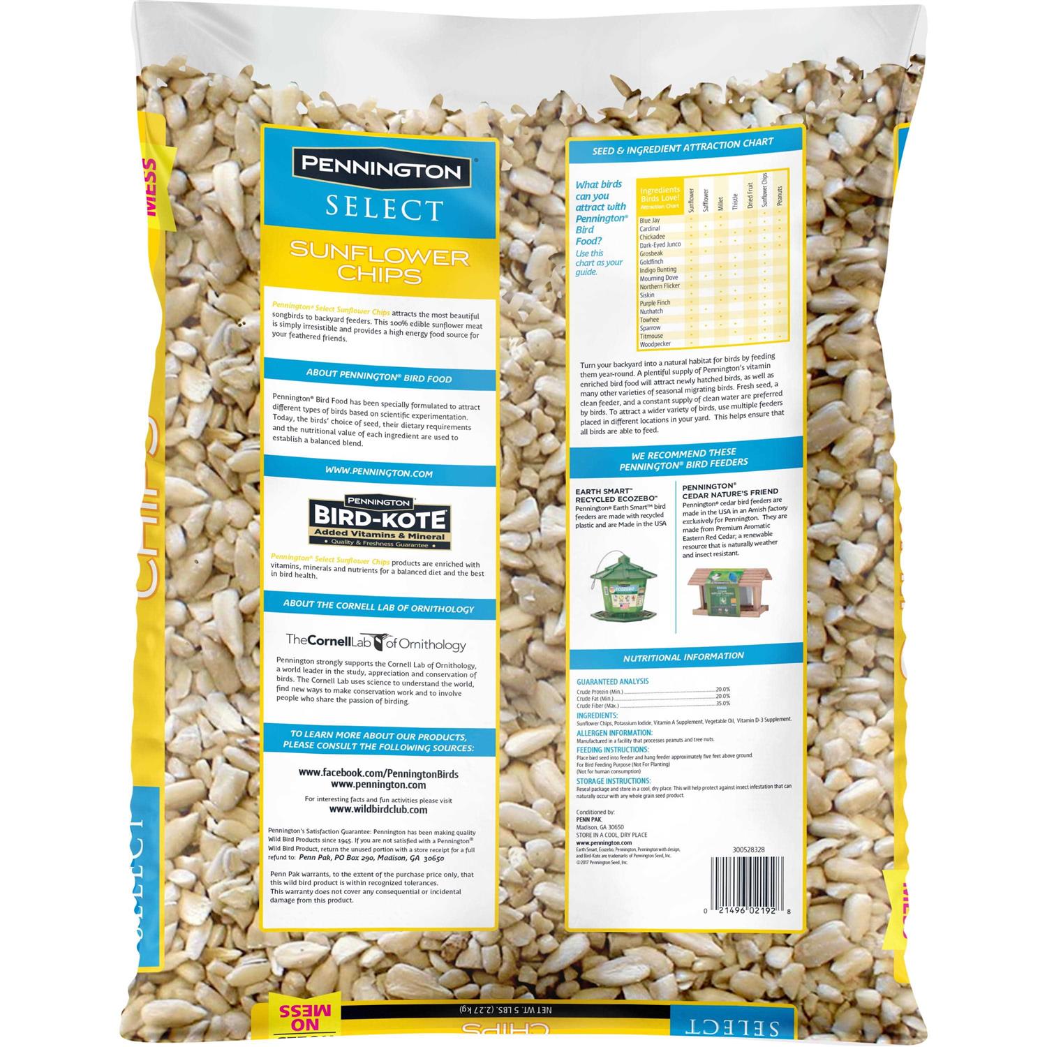 Sunflower Chips Dry Wild Bird Food Seed C297134