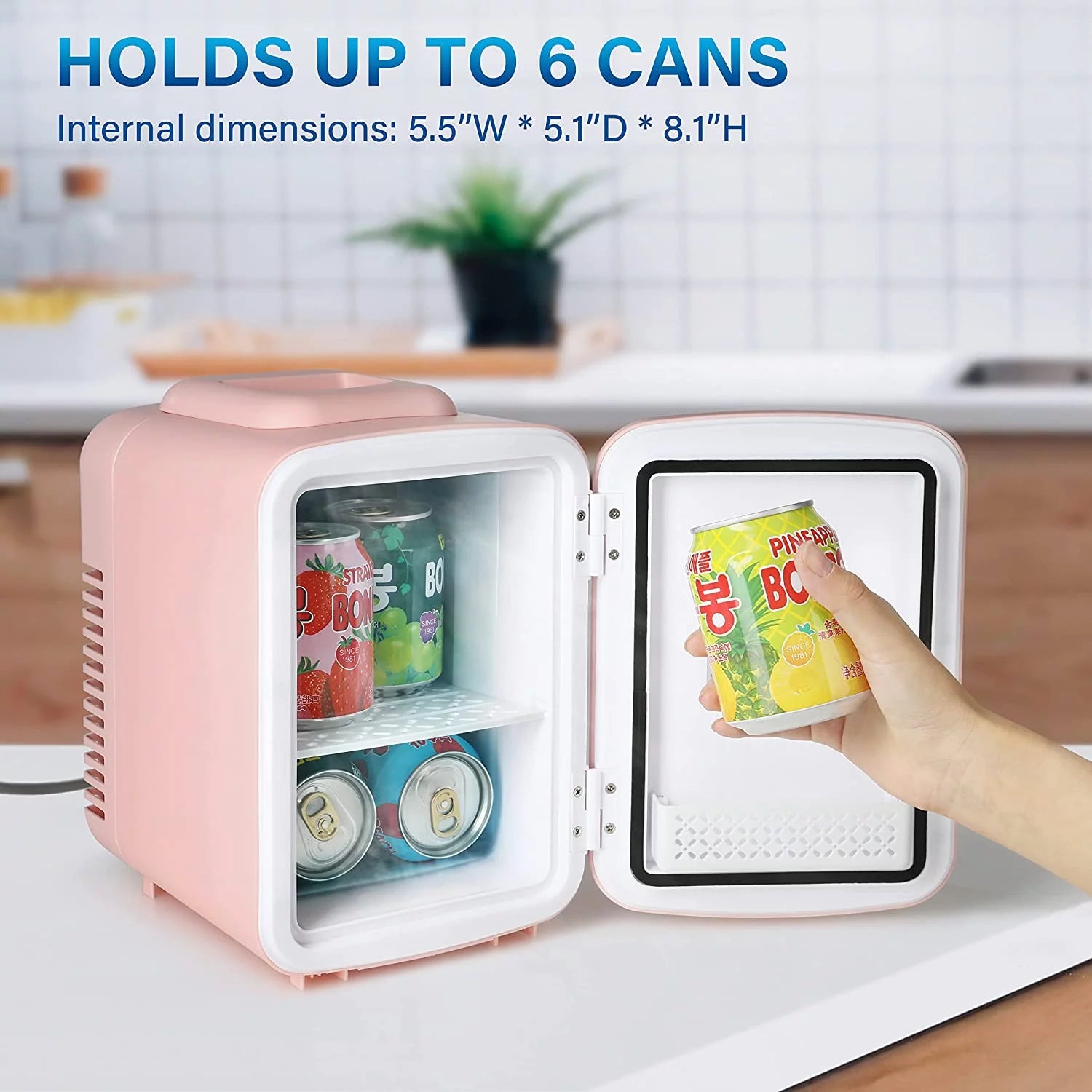 Pink 4L Mini Fridge G33551