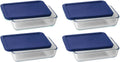 3 Cup Rectangular Dish With Plastic Cover (4) R238