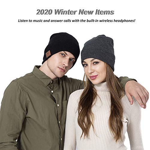 White Bluetooth Knit Winter Beanie G388