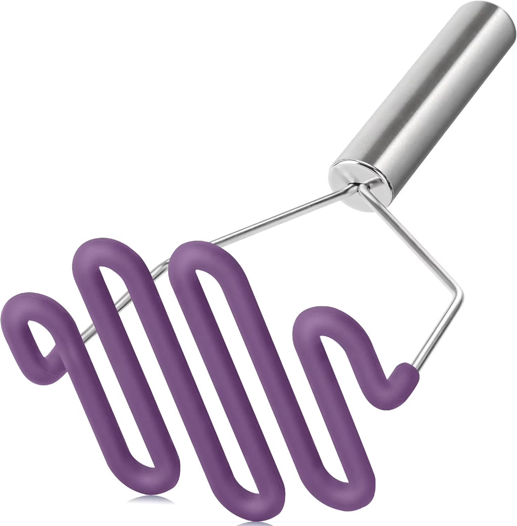 Stainless steel silicone potato mash maker O62646