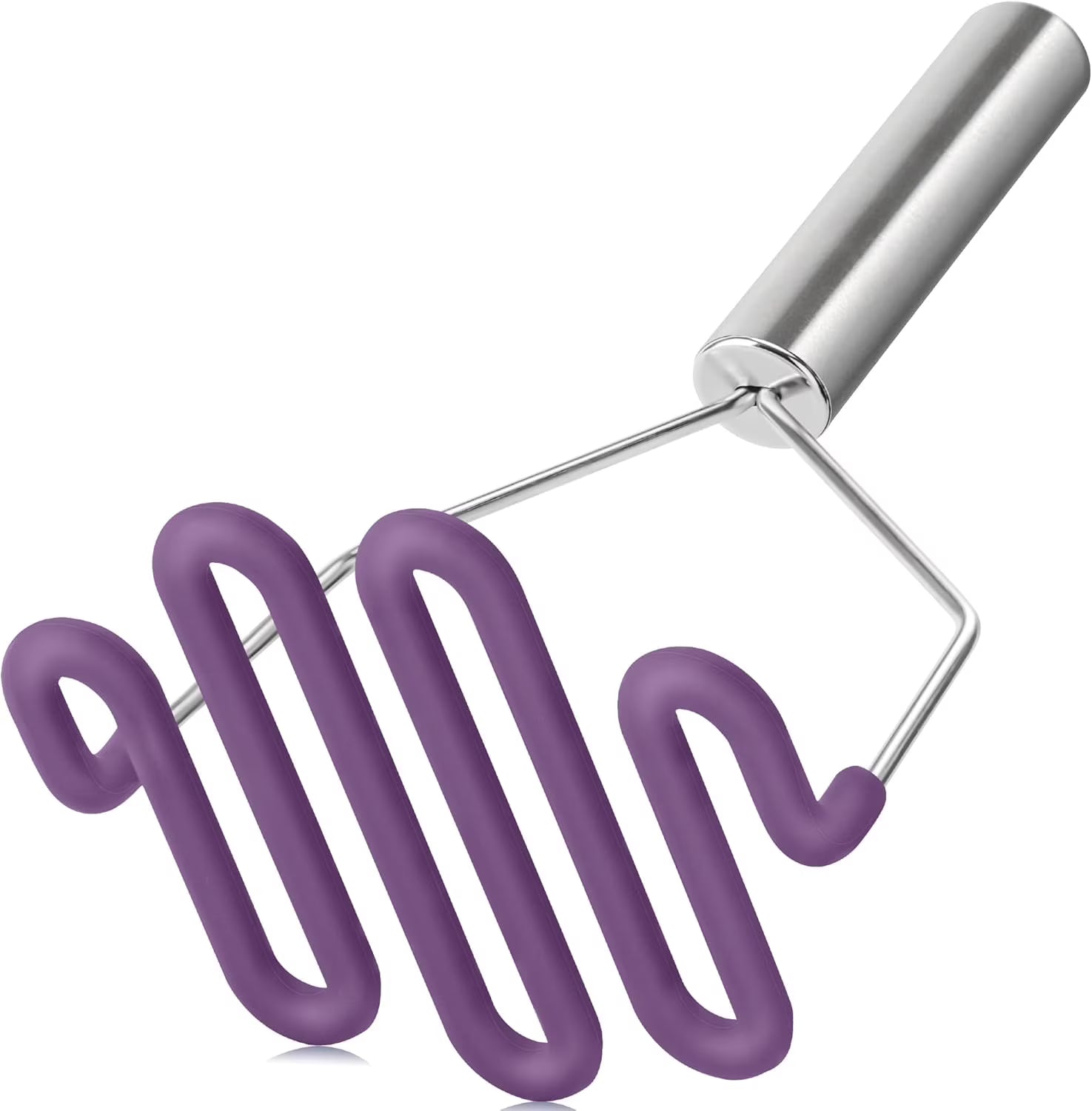 Stainless steel silicone potato mash maker O62646