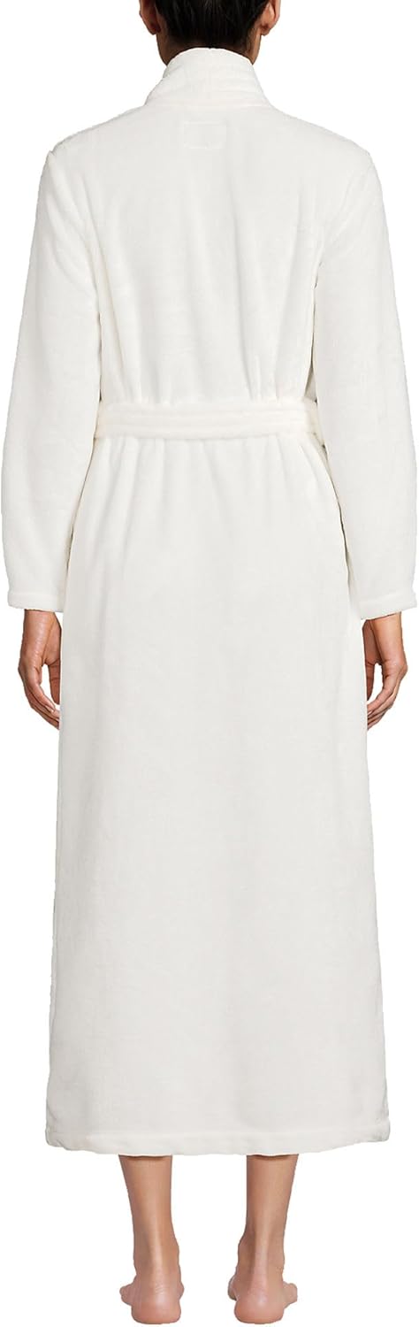 Ivory Petite Medium Long Wrap Robe H32384