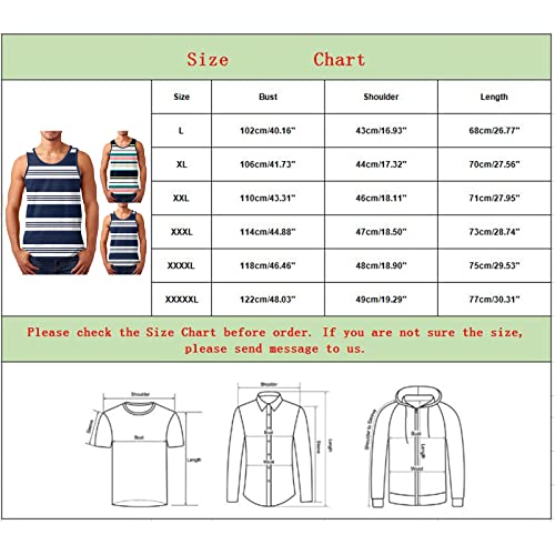 Striped Sleeveless Crew Neck Athletic Tank Tops J321