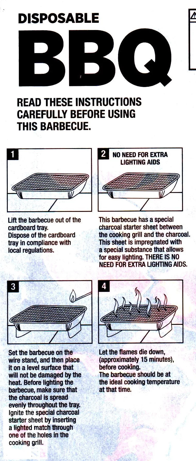Disposable Aluminum Charcoal Grill 3 Pack 8.5 X 10.75 inch V858