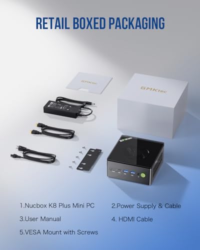 Mini PC Ryzen 7 5825U 32GB RAM 1TB SSD Dual NIC LAN 2.5GbE T12037