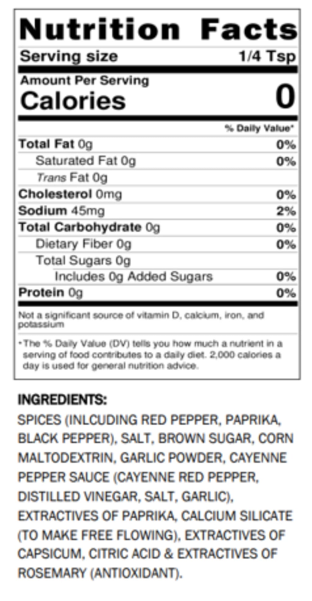 17.64 oz Nashville Hot Seasoning F6133