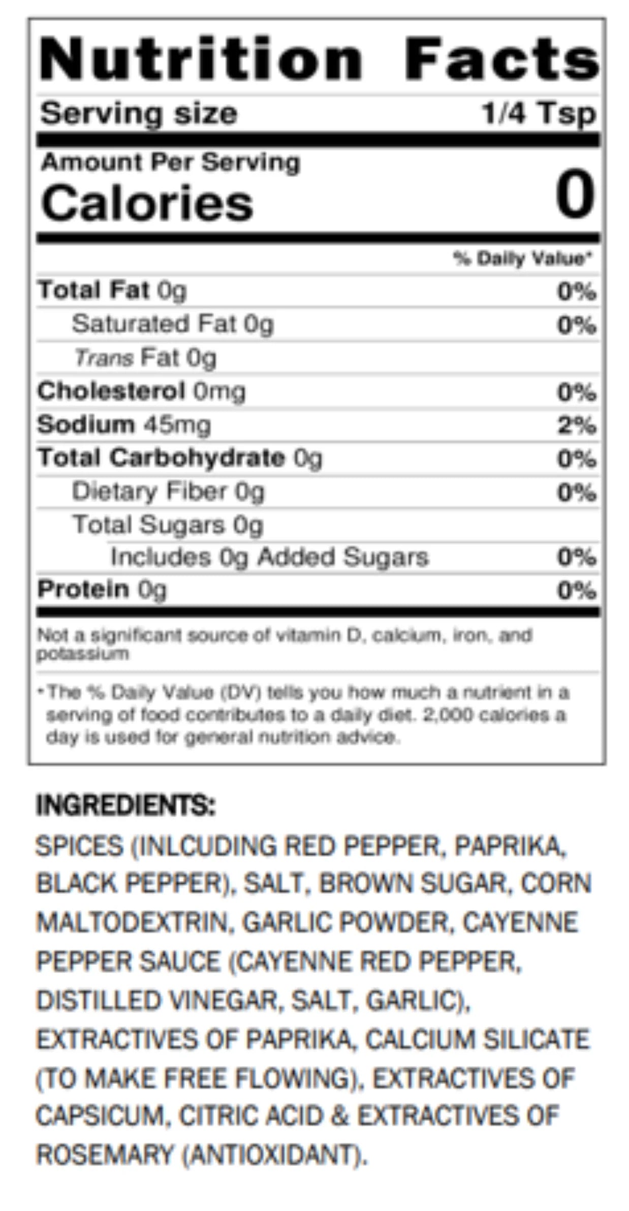 17.64 oz Nashville Hot Seasoning F6133