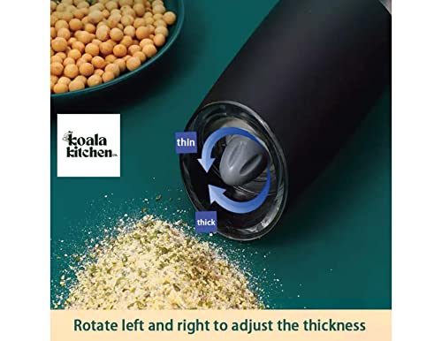 Black Electric Salt and Pepper Grinder Set, 2 Pack L354