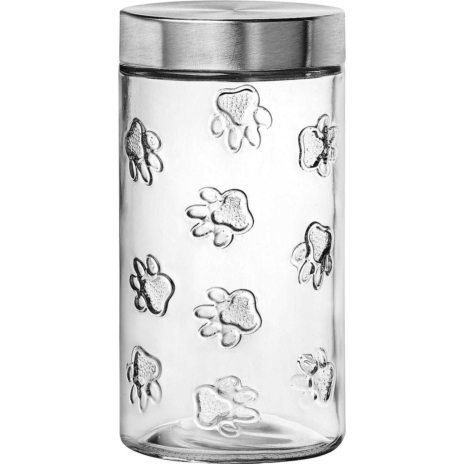 Clear Glass Pet Canister L663